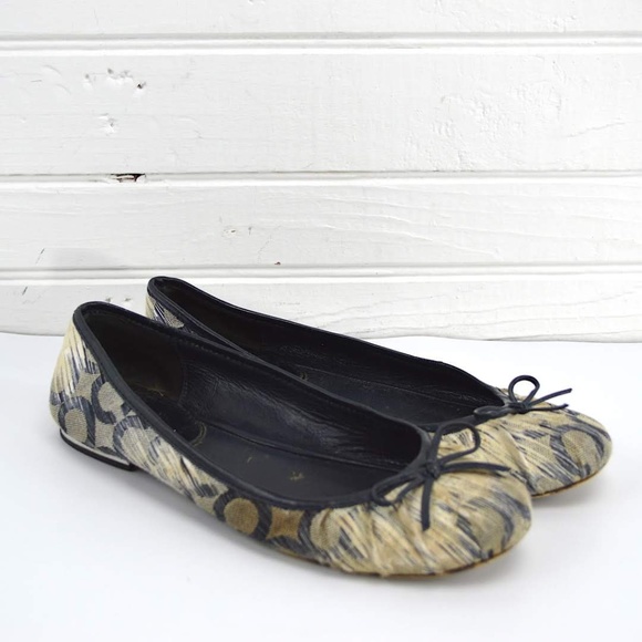 COACH LOGO BALLET FLATS #150-76 - Picture 1 of 5